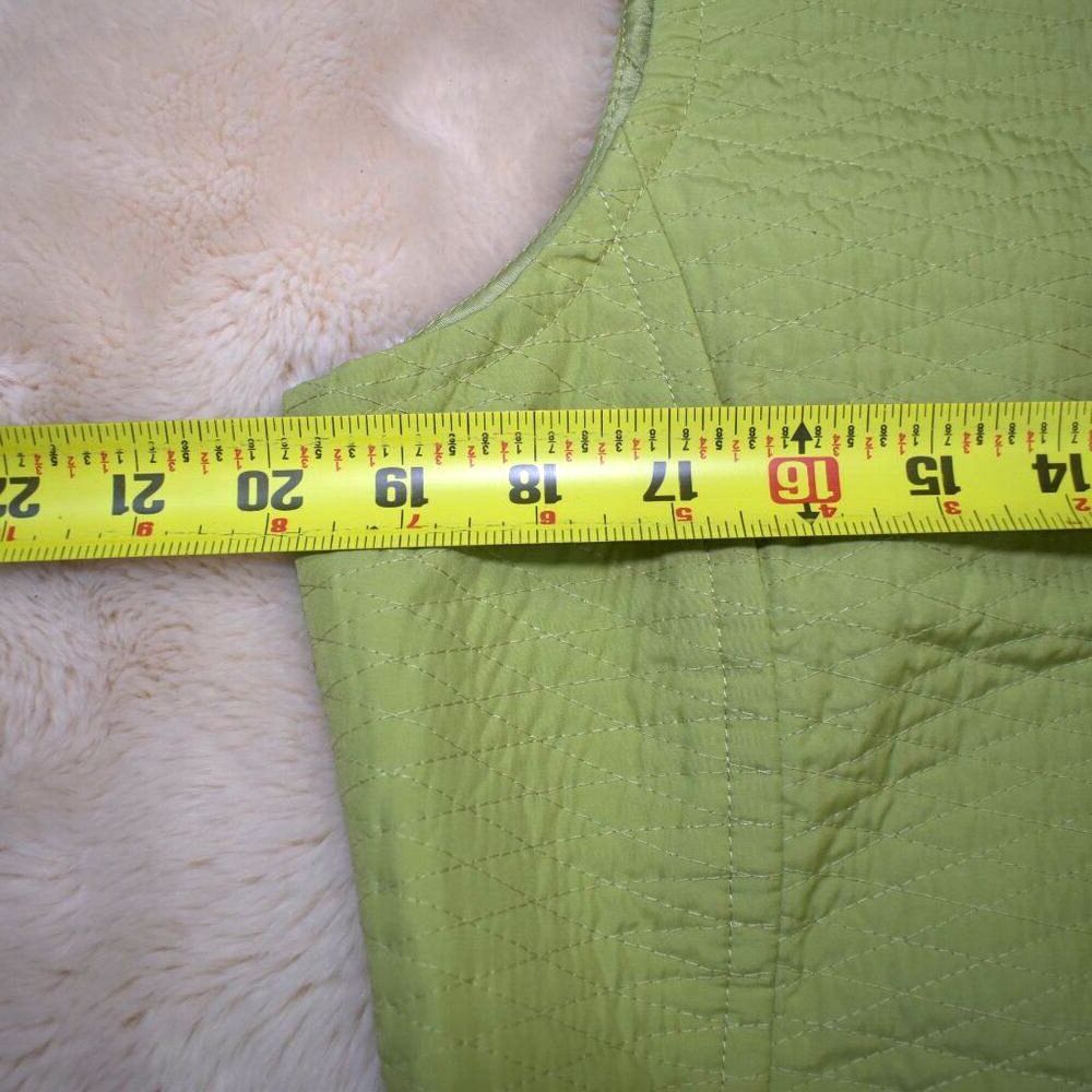 Talbots Womens Vest Green Size Medium Full Zip - Picture 5 of 11